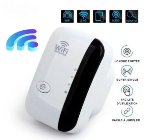 MaxiWiFi EasyBoost™ - Répéteur Wi-Fi et Amplificateur Wi-Fi